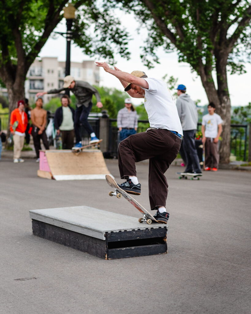 Skateboarding ledge example - Go Skate Day 2025 Edmonton